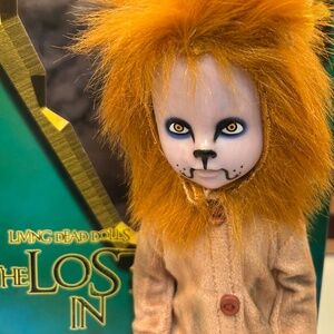 Lost in Oz Living Dead Doll Teddy as the Cowardly Lion with Box Doll is 12” Tall